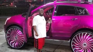 AceWhips.NET- Candy Pink Cadillac SRX on 34