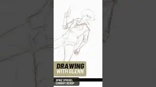 Drawing Spike Spiegel - Cowboy Bebop (Shorts Process Video) #drawing