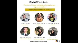 #DignityNOW Youth Debate in collaboration with Amnesty International South Africa
