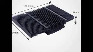 Extruded aluminum heatsink professional profile processing heatsink1182