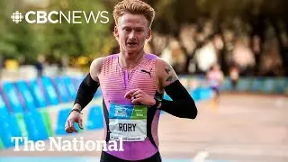 #TheMoment he became the 1st Canadian to run a half-marathon in under an hour