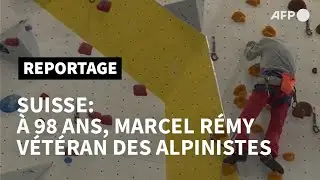 Marcel R&eacute;my, v&eacute;t&eacute;ran des alpinistes suisses, continue l'escalade &agrave; 98 ans | AFP