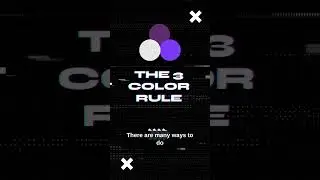 Why your brand needs to be following the 3-colour rule 🤯 #branding #designhacks #smallbusinesstips