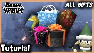 ALL GIFTS (SKINS) Crafting Tutorial! Tower Heroes Christmas Event 2024