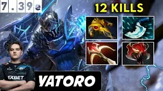 Yatoro Sven Safelane 12 Kills - Dota 2 Patch 7.39e Pro player Full Gameplay