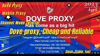 Tutorial about how to use #DoveProxy&rsquo;s #MobileProxy through Channel Mode
