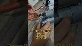 Como testar o motor de partida #eletricidadebasica #motordepartida #automaticomotordepartida