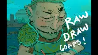 RAW DRAW &mdash; Creating the World of Xela (60fps) (1HR) #ocartwork