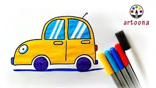 Easy Car Drawing for Kids | Simple & Cute Car Sketch