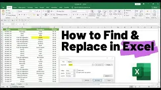 Как найти и заменить в Excel