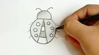 How to draw an insect.easy insect drawing step by step for beginners.সহজে পোকা আঁকান। #drawing 