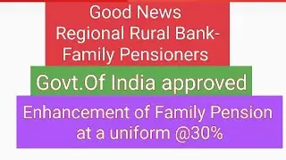 Regional Rural Bank- Enhanced of Family Pension #money Mantra