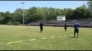 Walker Manning off season training - wide receiver routes