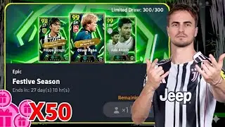 Free Epic Player 😱 50x Festive Season Chance Deal Pack Opening | eFootball 2026 