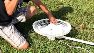 Newer Lasko oscillating fan DESTRUCTION