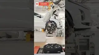 🤩Automatic Wheel Assembly | Automobile assembly line #manufacturing #automobile #machinists #shorts