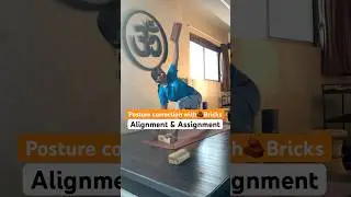 Bricks 🧱 helps the posture and alignment correction @yogatute #yogapractice #motivation #therapy