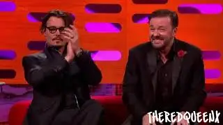 Johnny Depp & Ricky Gervais on the Graham Norton show 3/3