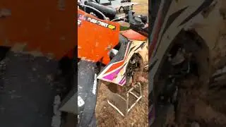 Had to get my first day of training in before the big storm 😮&zwj;💨❄️ #theicestorm #motogirl #viral