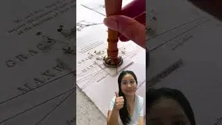 How to make wax invitation #diy #wedding   #tutorial #business