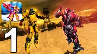 Real Robot Fighting Games 3D Gameplay Walkthrough Part 1 (IOS/Android)