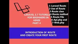 Laravel Tutorial For Beginners in Hindi (Route Introduction and Uses Part 4)