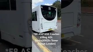 *E8 ASD*ASD Coaches 61Reg ADL Enviro200(Ex Tower Transit London)