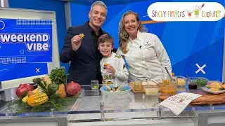 Sticky Fingers Cooking on Weekend Vibe After Thanksgiving Special #fyp #kidscooking #thanksgiving