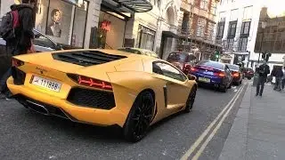 ARAB Matte Yellow Lamborghini Aventador in London!!