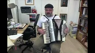 Leonard Cohen's Day Job (the Austin Lounge Lizards, 1998) ... played on accordion!