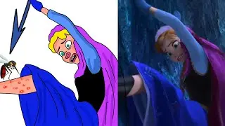 Frozen 2 Elsa - Funny Drawing Memes | Elsa Disney Funny 🤣 Meme | Try Not To Laug