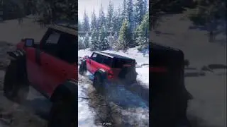 SnowRunner Driving in Deep Snow ❄️🚙 #shorts #offroad #gaming