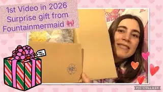 1st video in 2026 unboxing a surprise box from @fountainmermaid