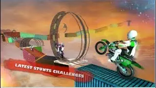 Impossible Tracks Rooftop Bike / Motor Bike Simulator / Android Gameplay Video