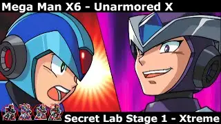 Mega Man X6 - Secret Lab Stage 1 - Unarmored X - Xtreme Difficulty - Part 18/20