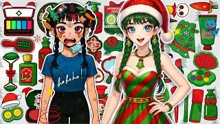 Paper DIY💄 KPOP DEMON HUNTERS Zoey Christmas Skincare + Makeup Blind Bag Unboxing 💄 ASMR | Wee RCA
