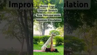 This yoga posture improves blood circulation and whole body flexibility.