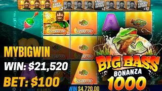 Big Bass Bonanza 1000 🎣 Epic Win! x215 in Big Bass Slot! 💸 My Big Win - $21,520