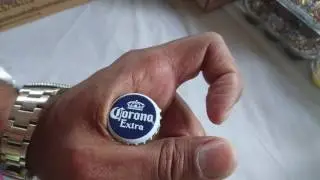 How to open a bottle with your hand (without a bottle cap opener).  example with Corona beer