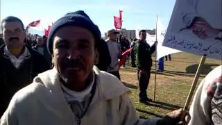 اعتصام لسكان أراضي آيت عمير بقصبة تادلة