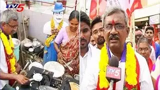 CPM Leader Babu Rao Election Campaign in Vijayawada | TV5 News