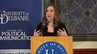 Sarah McBride honors Voices of the Divide Audio Essay Contest participants