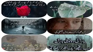 #barishpoetry |Rain Poetry In Urdu|Barish Shayari Dpz|Rainy Season Poetry| #dpz2022 #whatsappstatus