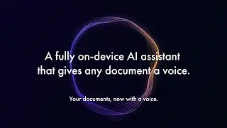 A fully on device AI assistant that gives any document a voice (Japanese)
