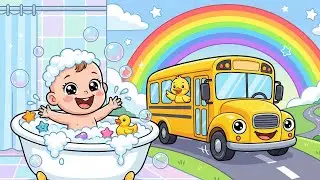 Bath Song + Wheels on the Bus - Nursery Rhymes & Kids Songs | The Wheels on the Bus Song
