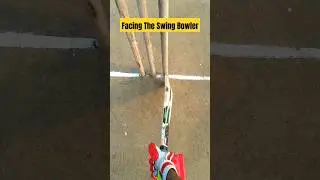 Facing the out swing bowler #cricketenthusiast #cricketlover #cricket #funny #gopro @A2Cricket