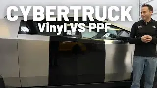 Cybertruck &mdash; разница между винилом и PPF &mdash; глянцевый чёрный