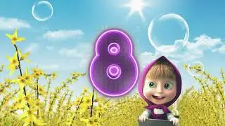 EASY COUNTING NUMBERS - BACKGROUND MINION PONY SMURF MARHA BABY SHARK OGGY