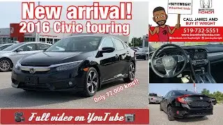 2016 Honda Civic Touring features & condition walkaround