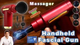 Fascial Gun Massager Rechargeable | Pain Relief | MP-720 | Portable Electric Handheld Massager Hindi